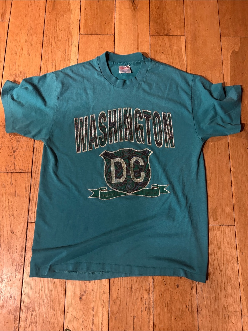 Washington DC Hanes Single Stitch Short Sleeve Graphic Tee